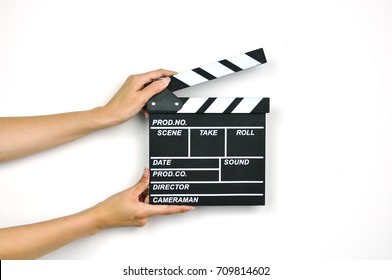 Hand Holding Slate Movie