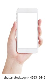 Hand Holding Smartphone Smartphone Isolated Stock Photo Shutterstock