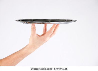 Hand Holding Tray