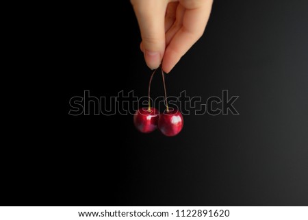 Similar – Image, Stock Photo Cherries in a double pack