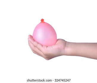 Hand Holding Water Balloon