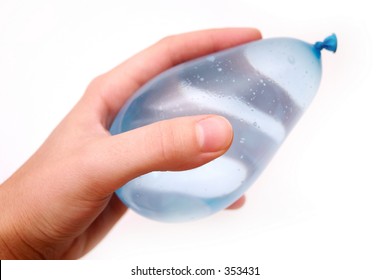Hand Holding Water Balloon