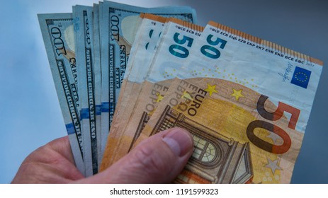 

hand holds money, euro currency - Shutterstock ID 1191599323