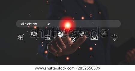 A hand interacts with a digital interface, selecting 