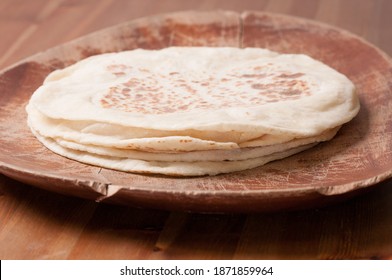 Hand Made Artisinal Flat Bread Made From Scratch