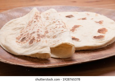 Hand Made Artisinal Flat Bread Made From Scratch