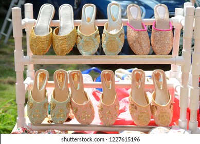 Hand made fancy Jutti for women (Footwears) designer products - Shutterstock ID 1227615196