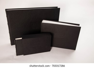 Hand Made Fine Art Photo Wedding Albums Of Different Sizes With Custom Sleeve Covers.  Leather Book Binding Comes In All Types And Shapes.