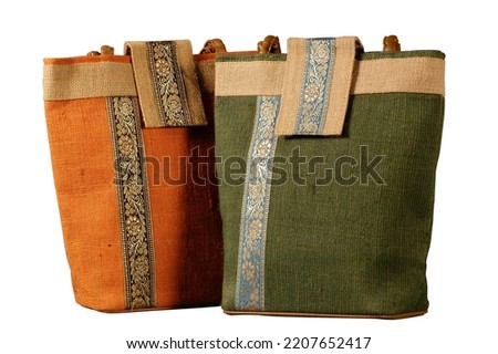 Hand made Jute bags, artworks of handicraft, Handicraft.