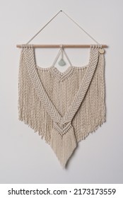 Hand Made Macrame Wall Hanging Fiber Art Decoration 