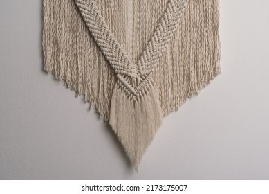 Hand Made Macrame Wall Hanging Fiber Art Decoration 