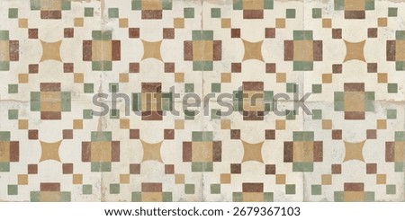 Hand made Multi colour pattern floor design.
