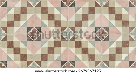 Hand made Multi colour pattern floor design.