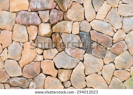 hand made rustic rock wall