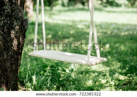 Swings for trees in backyard