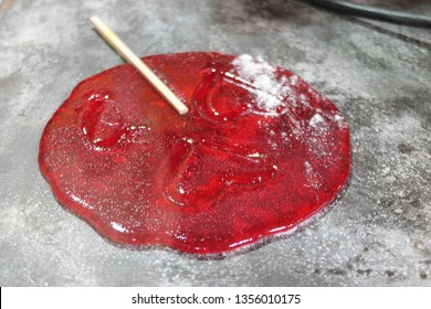 Hand Making Hard Candy Rock Sweets Stock, Photo, Photograph, Picture, Image