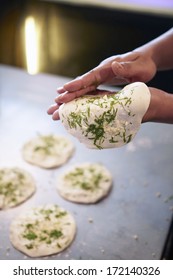 Hand Making Naan