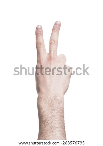hand making number2