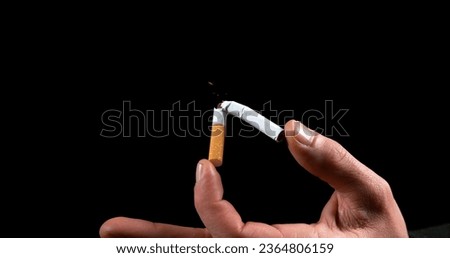 Similar – smoking time. Smoking Hand