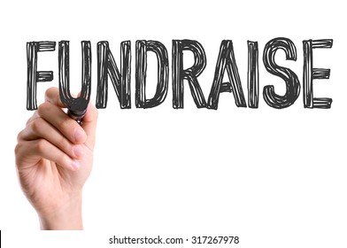 Hand Marker Writing Fundraise Stock Photo (Edit Now) 317267978