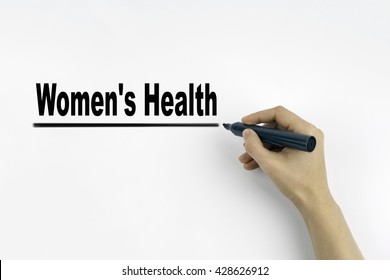 Hand With Marker Writing - Women's Health