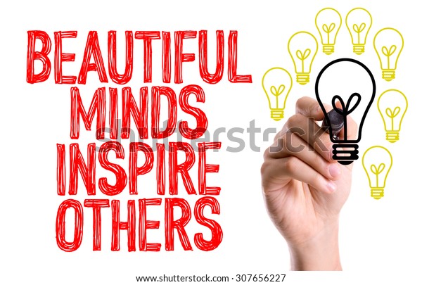 Hand Marker Writing Word Beautiful Minds Stock Photo (Edit Now) 307656227