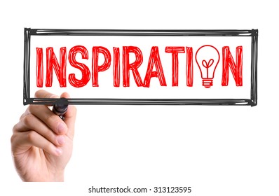 Hand Marker Writing Word Inspiration Stock Photo 313123595 | Shutterstock