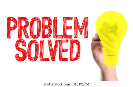 Hand Marker Writing Word Problem Solved Stock Photo 313131761 ...