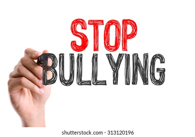 Hand Marker Writing Word Stop Bullying Stock Photo (Edit Now) 313120196