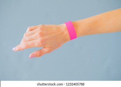 Hand With Mockup Wristband