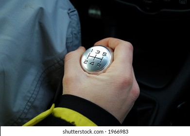 Hand On Shift Knob