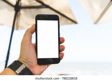 hand on smartphone Concept travel on vacation - Shutterstock ID 788228818