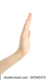 hand  on a white background - Shutterstock ID 347045573