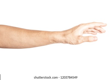 Man Hand Stretches Out Take Arm Stock Photo 1802003290 | Shutterstock