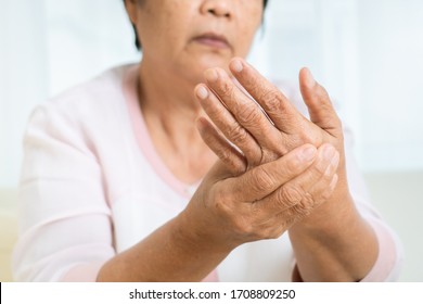 hand pain of old woman, healthcare problem of senior concept - Shutterstock ID 1708809250