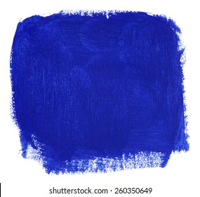 Hand Painted Blue Block Paint Isolated Stock Photo Edit Now