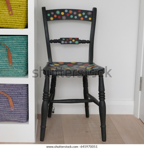 Hand Painted Chair Chalk Paint Furniture Stock Photo Edit Now