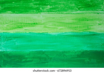 Hand Painted Shades Of Green Wood Panel Background