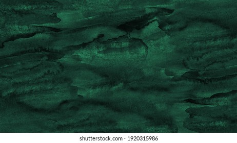 Hand painted watercolor background. Black blue green abstract art background. Dark turquiose aquarelle background with copy space for design.  - Shutterstock ID 1920315986