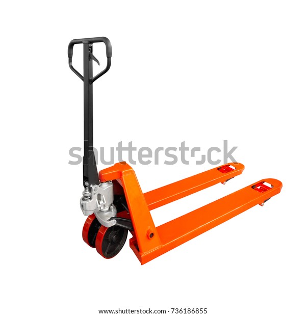 Hand Pallet Truck Isolated On White Stock Photo 736186855 | Shutterstock