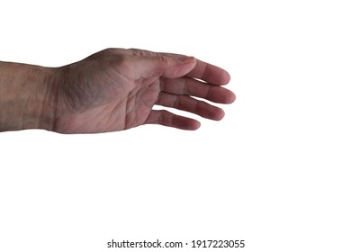 Hand Palm Down Open Gesture Stock Photo 1917223055 