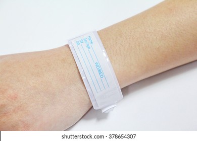 Hand With Patient Identification Bracelet