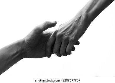 Hand, People, Friend Reaching Out To Help Support  