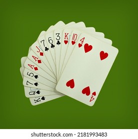 Hand Of Playing Cards For A Game Eg Bridge