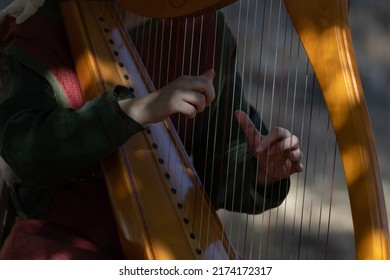 hand harp player