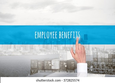 Hand Pointing On Employee Benefits