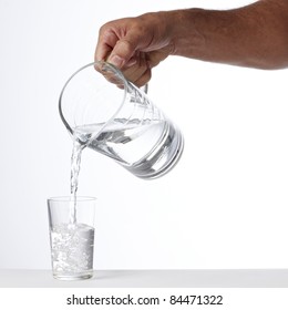 Hand Pouring Jug With Water