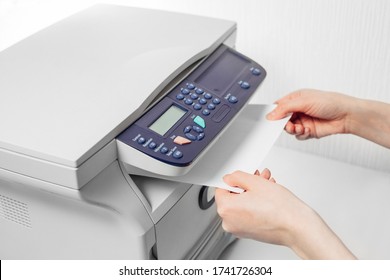 Hand Pressing Start Button On Printer Stock Photo 107286044 | Shutterstock