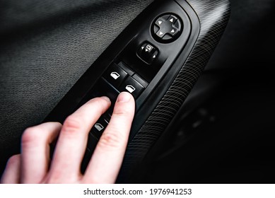 Hand Press On Car Automatic Window Control.