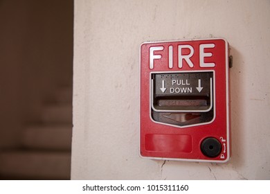 Hand Pulling Fire Alarm Signal On Stock Photo 1015311160 | Shutterstock